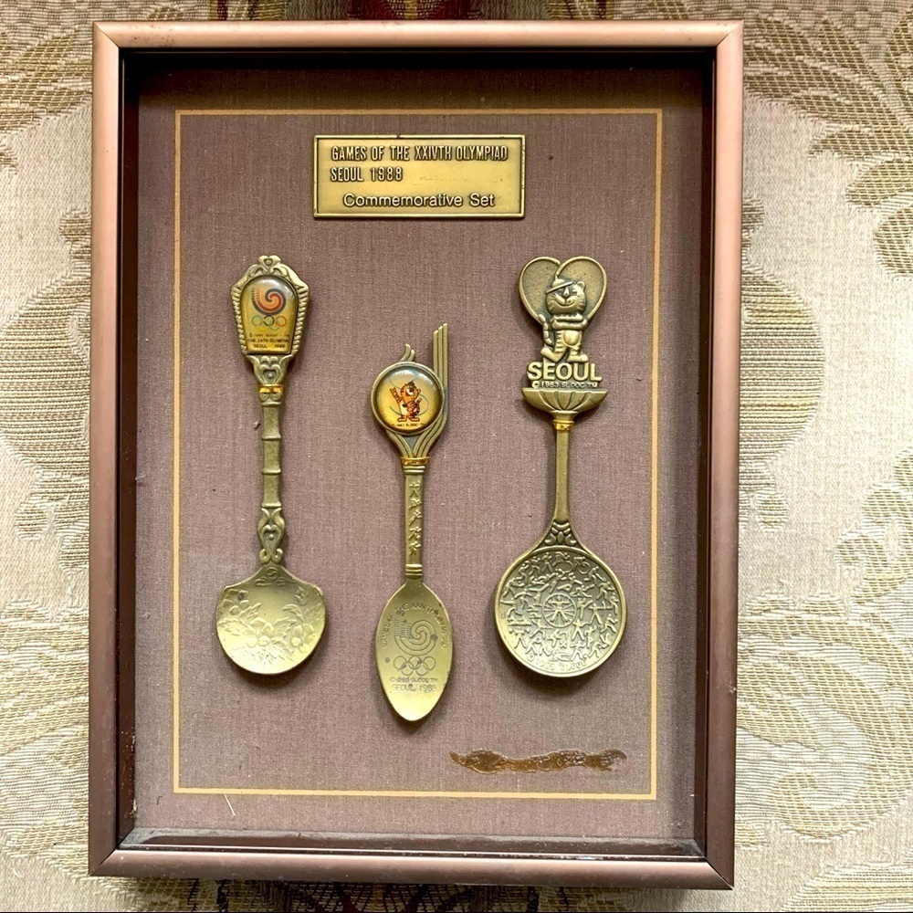 Vintage brass games of the XXIVTH Olympiad Seoul 1988 commemorative set